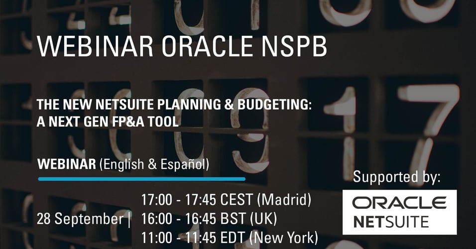 Webinar the new Oracle NSPB