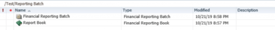 Rapporten selecteren Reporting Batch HFM