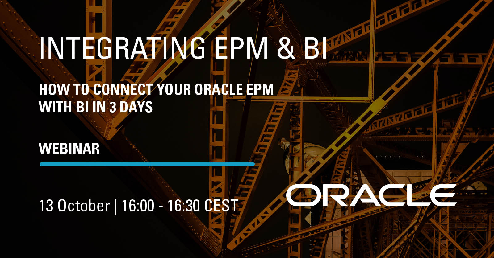 Webinar integrating Oracle EPM & BI