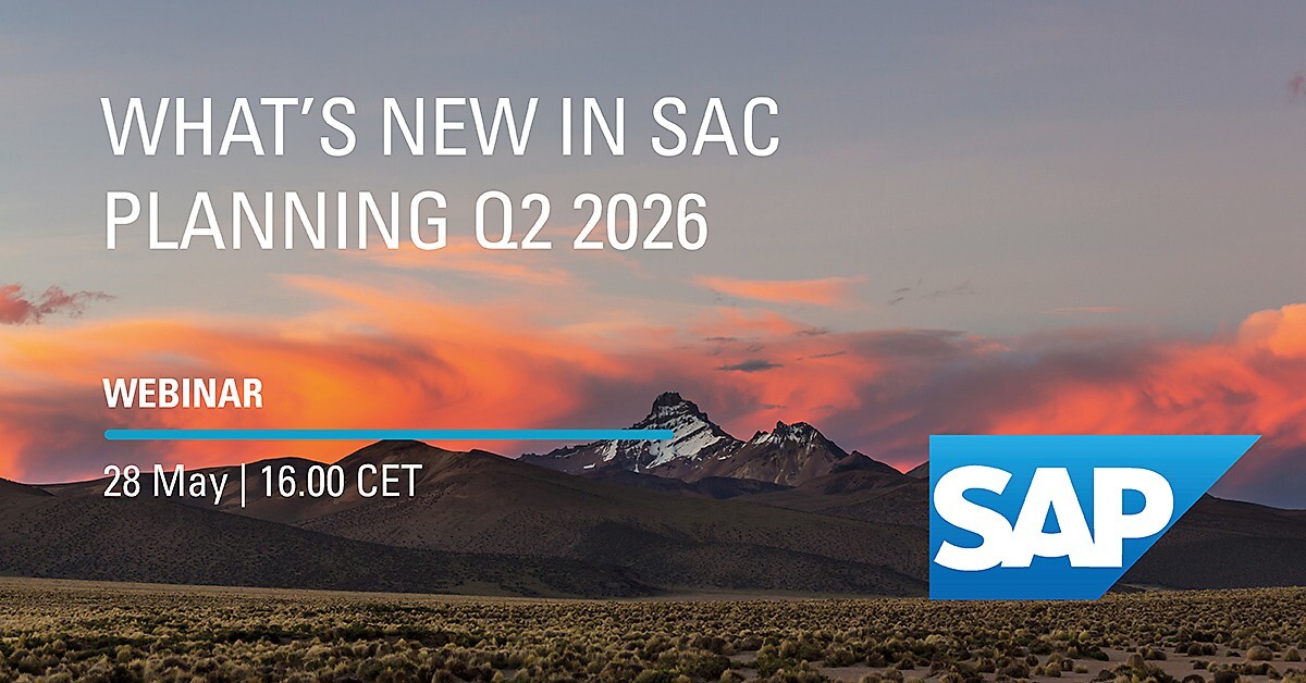 Webinar What’s new in SAC Planning Q2 2026