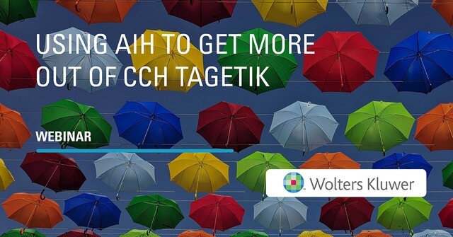 Webinar How to use AIH to get more out of CCH Tagetik