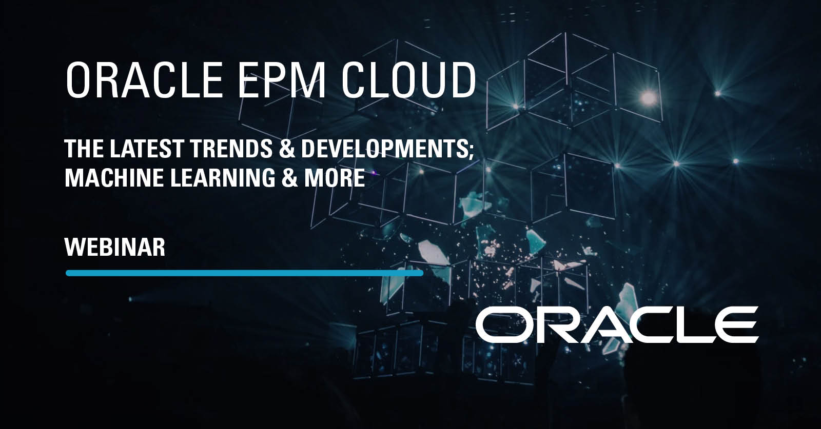 Webinar Oracle EPM - Machine learning & more - Register now